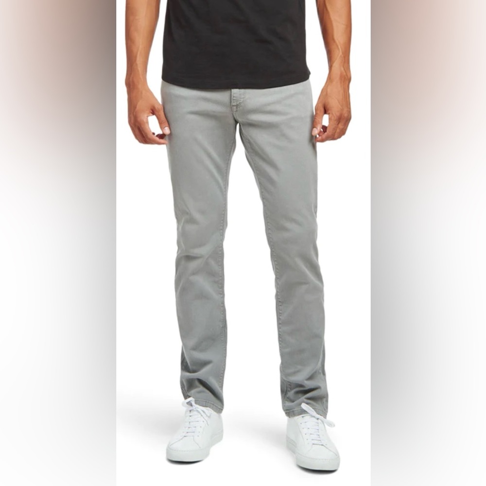 Mott & Bow - SLIM MERCER JEANS IN LIGHT GRAY